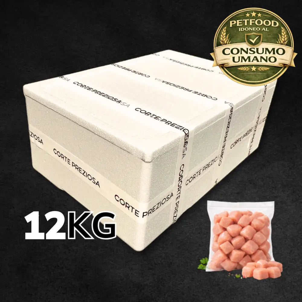 Box 12 Kg Pollo Naturale - Porzioni da 200g - Bocconcini