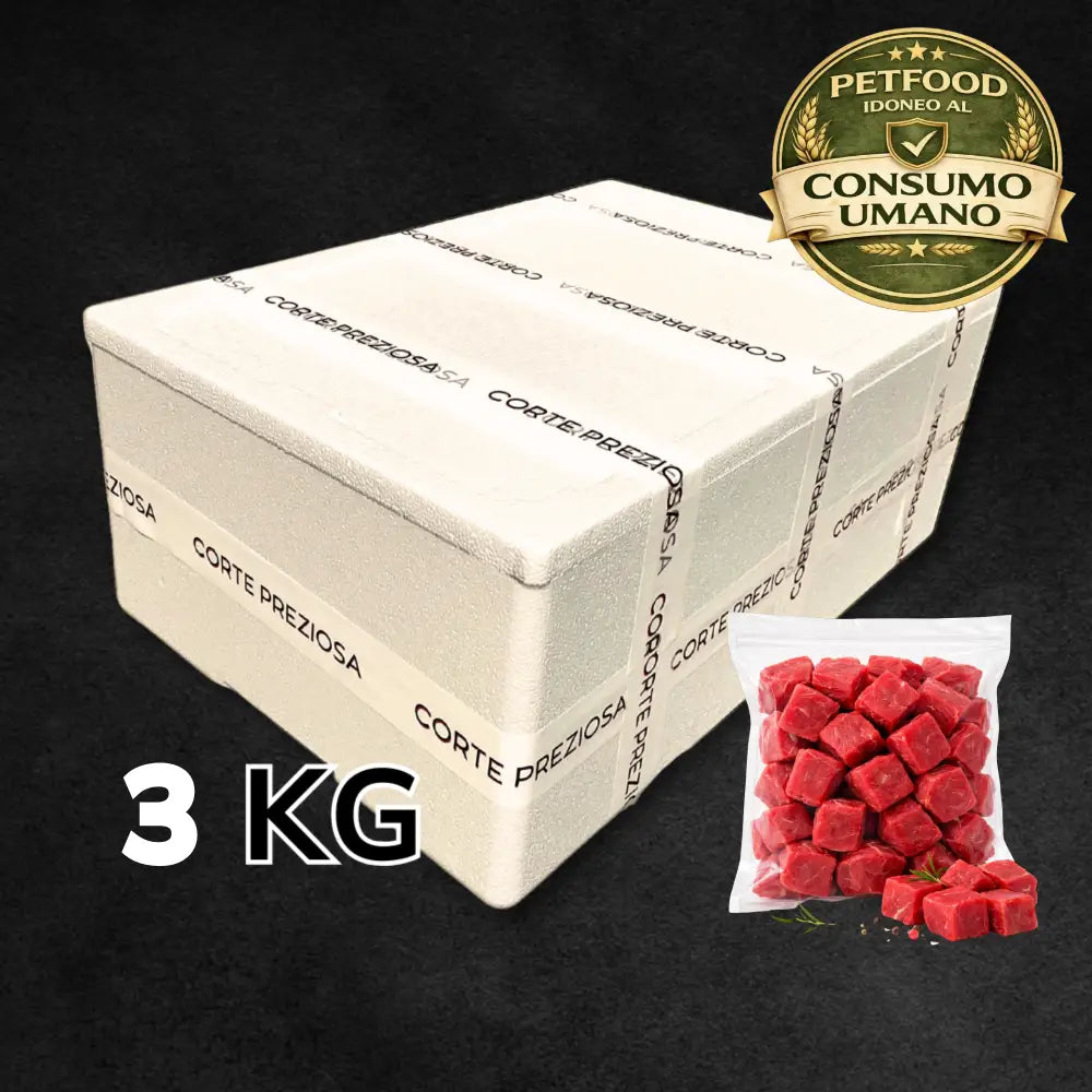 Box 3 Kg Manzo Grassfed - Porzioni da 200g - Bocconcini