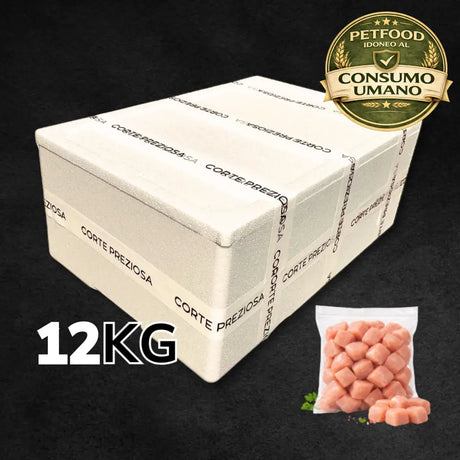 Box 12 Kg Pollo Naturale - Porzioni da 200g - Bocconcini